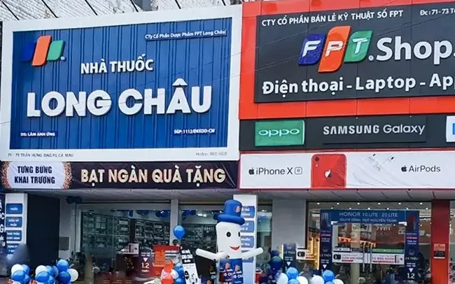 Nhà thuốc Long Châu và FPT Shop