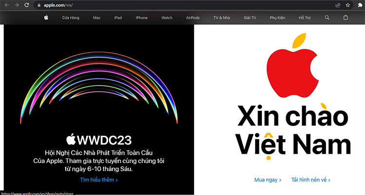 Apple chính thức mở cửa hàng online tại Việt Nam