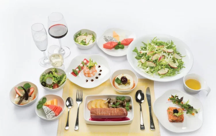 Những món ăn có trong thực đơn của Vietnam Airlines